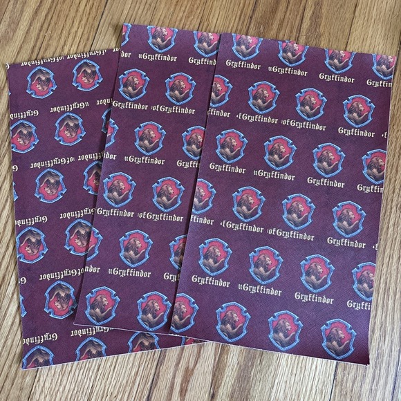 Other - Characters Faux Leather Sheets Harry Potter 3 Sheets Gryffindor